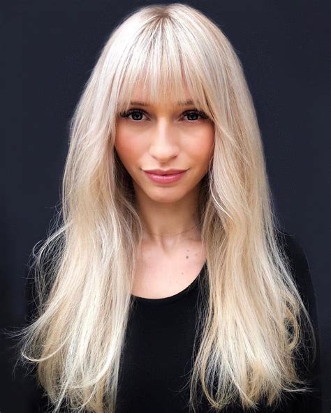 23 Perfectly Flattering Long Hairstyles With Bangs Stylesrant