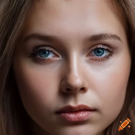 Close Up Portrait Of A Beautiful Russian Girl On Craiyon