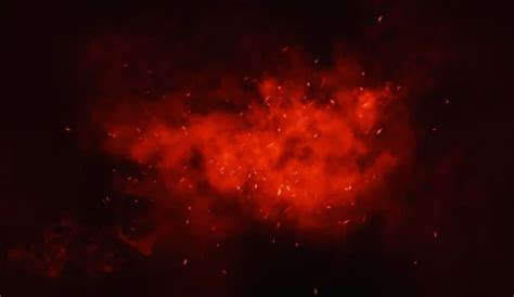 Texture Feu Brûlant Avec Des Braises Particules Flammes Sur Fond Image