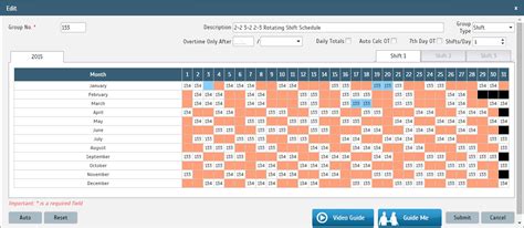 The templates display weekly tables that clearly show days and shifts worked by each person each week. 2-2 3-2 2-3 Rotating Shift Schedule