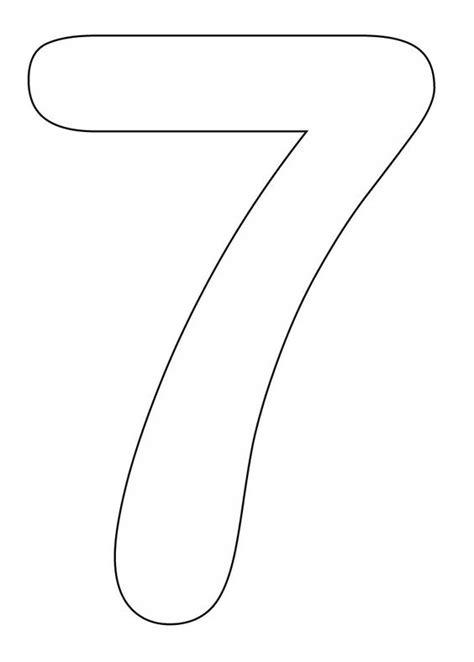 Get free printable coloring pages for kids. Number 7 Coloring Pages to print | GKA | Pinterest ...