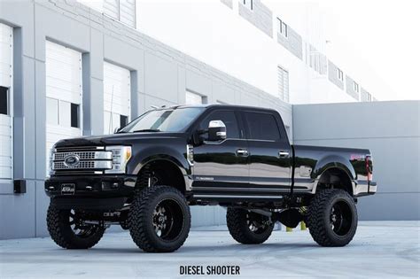 Black Ford F 250 On Color Matched American Force Wheels Diesel Trucks