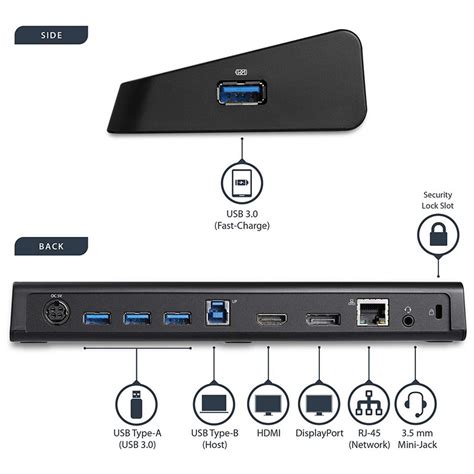 Startech Docking Station USB Para Dos Monitores Con HDMI Y DisplayPort K PcComponentes Pt