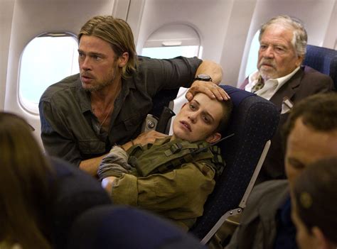 Brad Pitt And Daniella Kertesz From World War Z Movie Pics E News