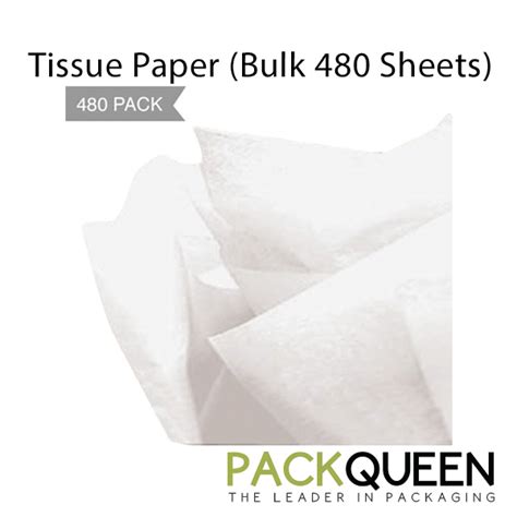 White Tissue Paper 500 X 750mm Acid Free Bulk 480 Sheets