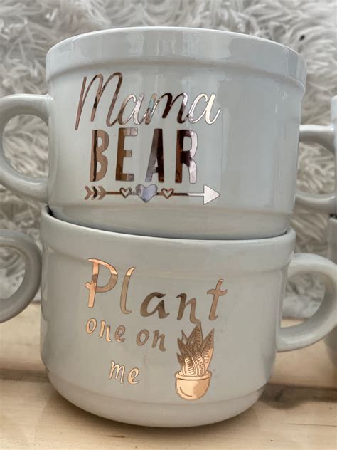 Personalized Rose Gold Coffee Mugs Etsy