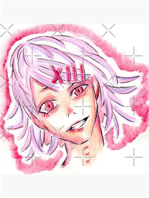 Juuzou Suzuya Watercolor Poster By Midnitemonsterz Redbubble