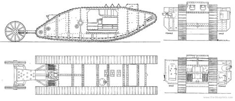 1 Mark I Tank Wwi 1134×490 Ww1 Tanks Blueprints Tank