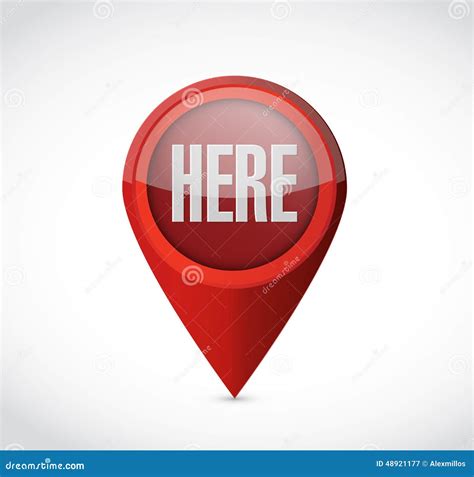 You Are Here Location Pointer Pin Sign Design Concept For Web