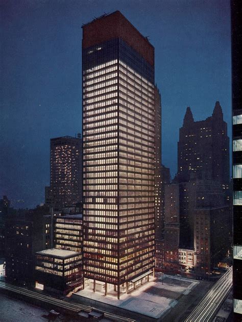 Mies Van Der Rohe Seagram Building 375 Park Avenue New York New