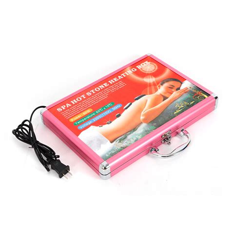 Professional Portable Massage Stone Heater Kit With 20 Therapy Hot Rocks Massage Ebay