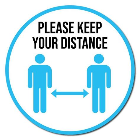 Please Keep Your Distance Carpet Stickers — Sg World