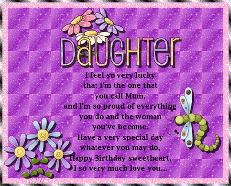 Happy Birthday To My Daughter Free For Son And Daughter Ecards 123