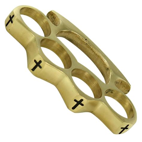 Blessed Evil Heart Pure Brass Knuckle Paper Weight 4m2 In811