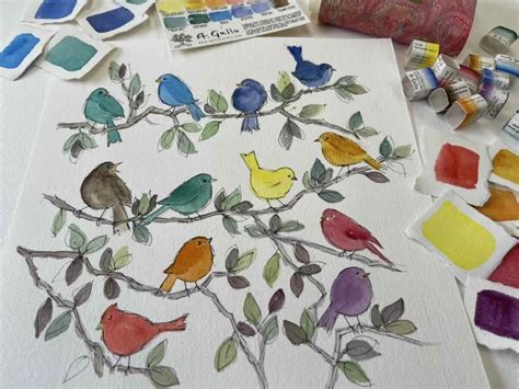 How To Paint Birds Watercolor For Beginners Diane Antone Studio