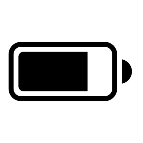 Low Battery Icon Download In Glyph Style
