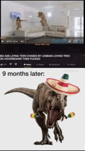 Big Ass Latina Teen Chased By Lesbian Loving Tre On Hoverboard Then Fucke 9 Months Later T Mex