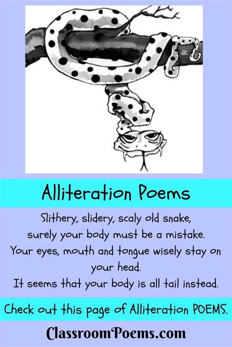 Alliteration Poems | Alliteration poems, Alliteration, Poetry for kids