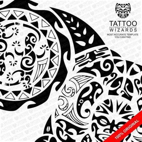 Maori God Tangaroa Vector Tattoo Template Stencil Tattoo Wizards