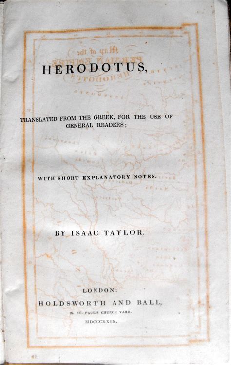 Herodotus Translated From The Greek For The Use Of General Readers