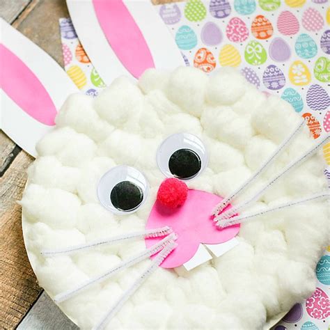 Super Cute Bunny Rabbit Paper Plate Craft For Kids