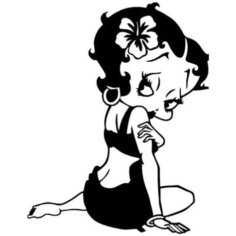 Betty Boop Clip Art Black And White 20 Free Cliparts Download Images