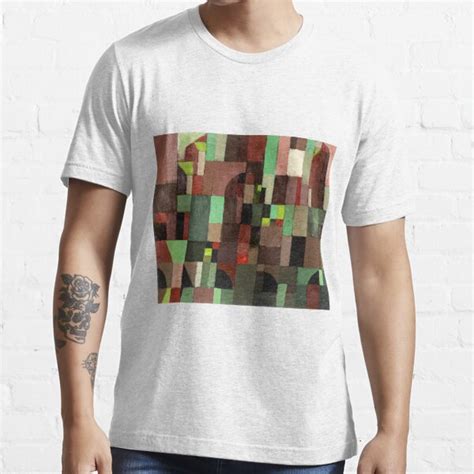 Red And Green Architecture 1922 By Paul Klee T Shirt For Sale By