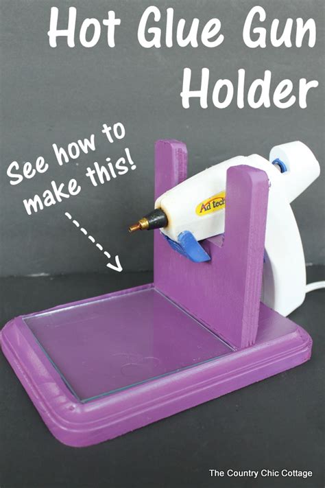 Make Hot Glue Gun Holder Plate Rack Plans