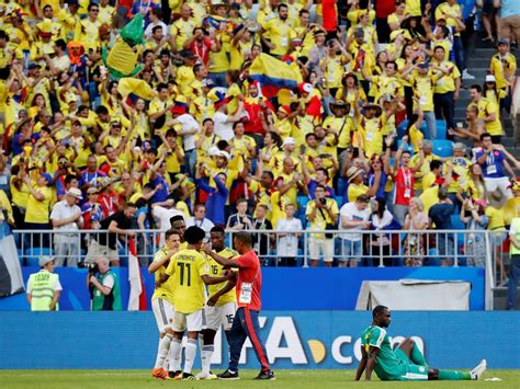 world cup 2018 colombia finish top of group h as senegal crash out on fair play to japan the