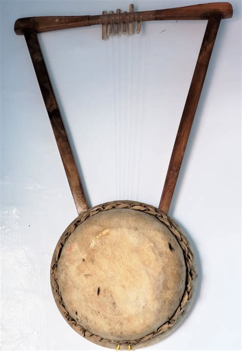 Hand Made Traditional Ethiopian String Musical Instrument Kirare