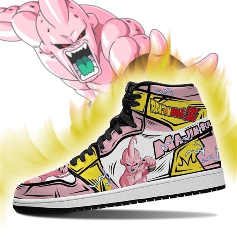Skinny Majin Buu Shoes Boots Dragon Ball Z Anime Sneakers Fan T Mn04