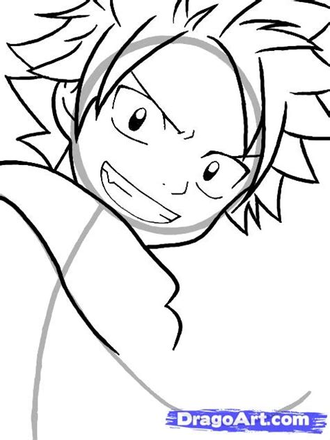How To Draw Natsu Dragneel From Fairy Tail Step By Step