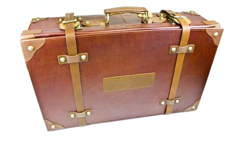 Morgan Leather Suitcase Travel Bag Luggage Brown Black T Leather Suitcase Travel Luggage