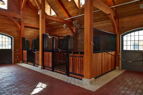 Wood All Same Color Horse Stalls Doors Stables Design Horse Stables
