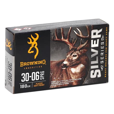 Browning Silver Series 30 06 Springfield Ammo 180 Plated Sp Ammo Deals