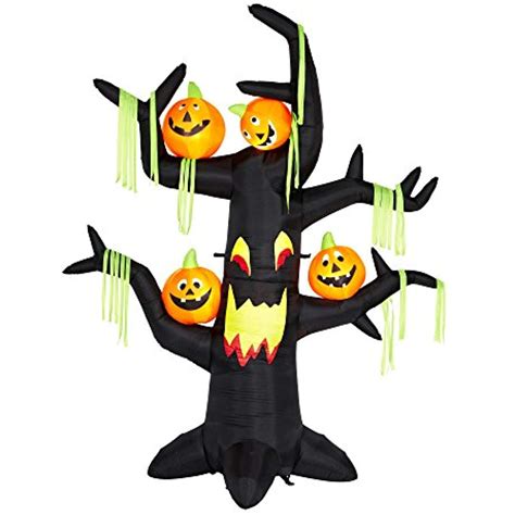 Gemmy 7 Ft Airblown Inflatable Halloween Tree With Pumpkins Find