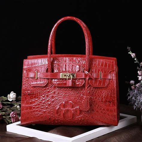 Luxury Genuine Crocodile Handbag For Women In 2020 Crocodile Handbags