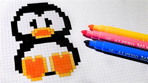 Handmade Pixel Art How To Draw Kawaii Penguin Pixelart