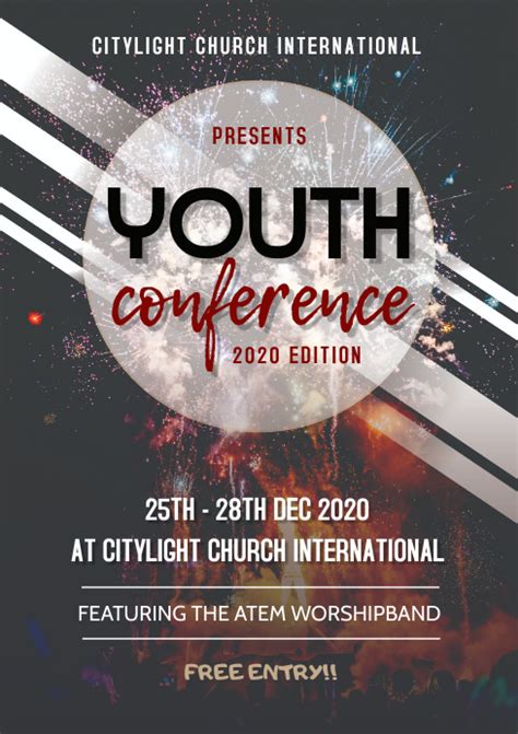 Youth Conference Template Postermywall