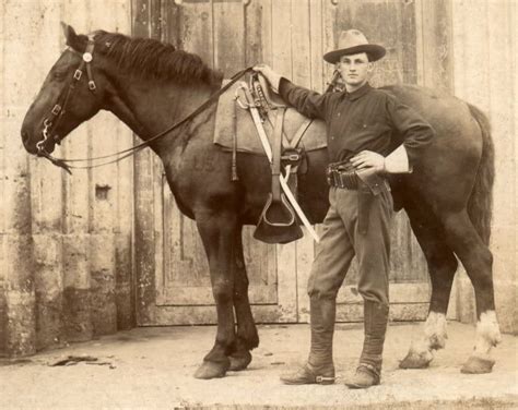 Us Cavalry Trooper Circa 1890 The Spanish American War War Horse