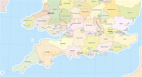 Map Uk South Direct Map