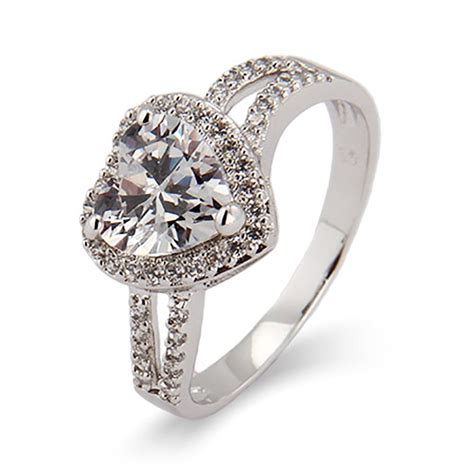 Beautiful Heart Cz Promise Ring Eves Addiction®