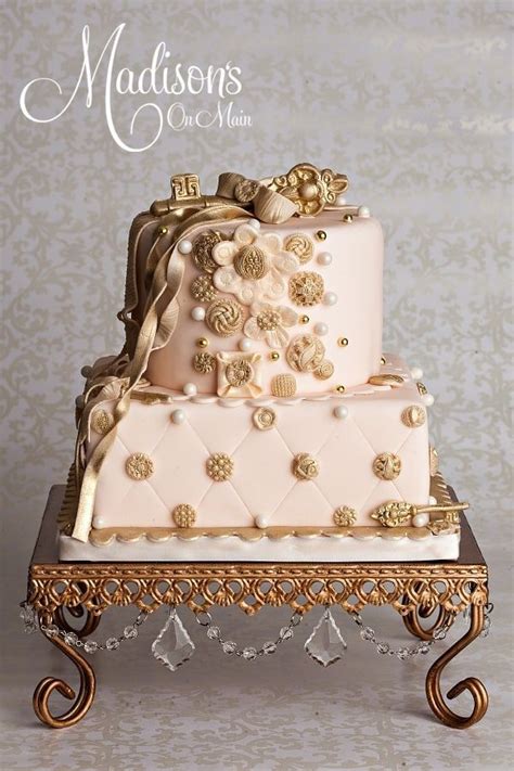 Gold Ivory And Blush Wedding Blush And Gold Wedding Cake Gold
