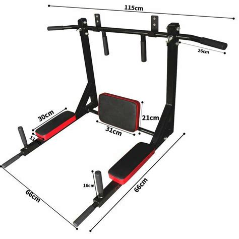 An Image Of A Gym Equipment Set Up With Measurements For The Bench And