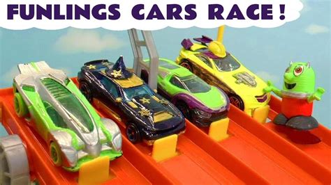 Hot Wheels Funny Funlings Race Versus Disney Cars Lightning Mcqueen In