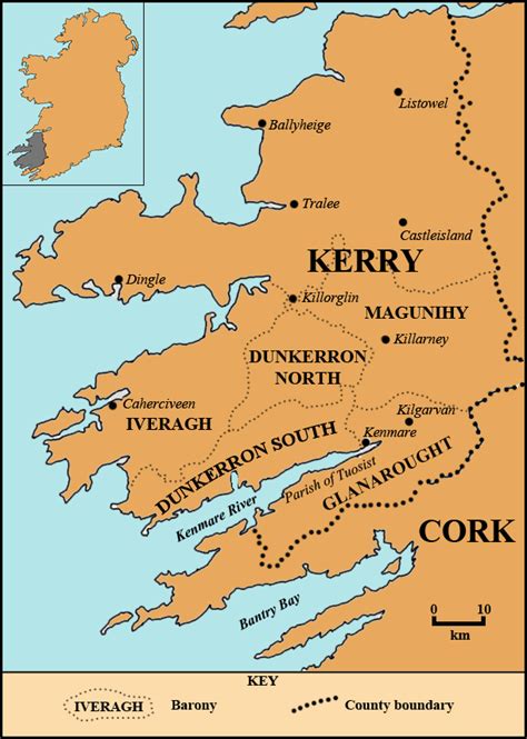Detailed Map Of Kerry