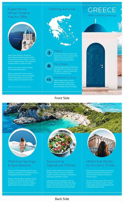 Tri Fold Travel Brochure Template Best Of 20 Professional Trifold Brochure Templates Tips Travel