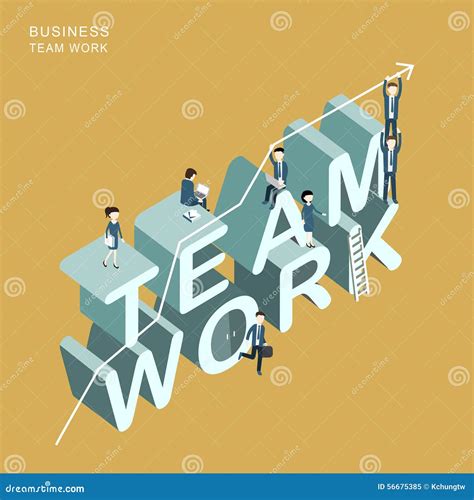 Teamwork Concept Stock Vector Illustration Of Creative 56675385