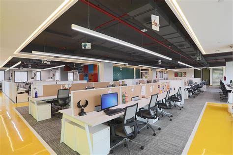 这个媒体屋的诺伊达办公室反映了鲜艳的色彩建筑文摘印度 188金宝搏和亚博