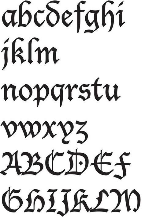 Gothic Calligraphy Lessons Simple Calligraphy Alphabet Lettering